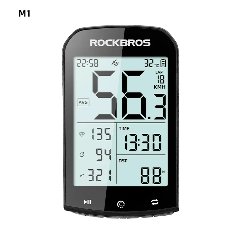 ROCKBROS GPS Bike Computer Wireless Cyclocomputer Waterproof Speedometer Odometer ANT+ Bluetooth5.0 Cycling Bicycle Accessories