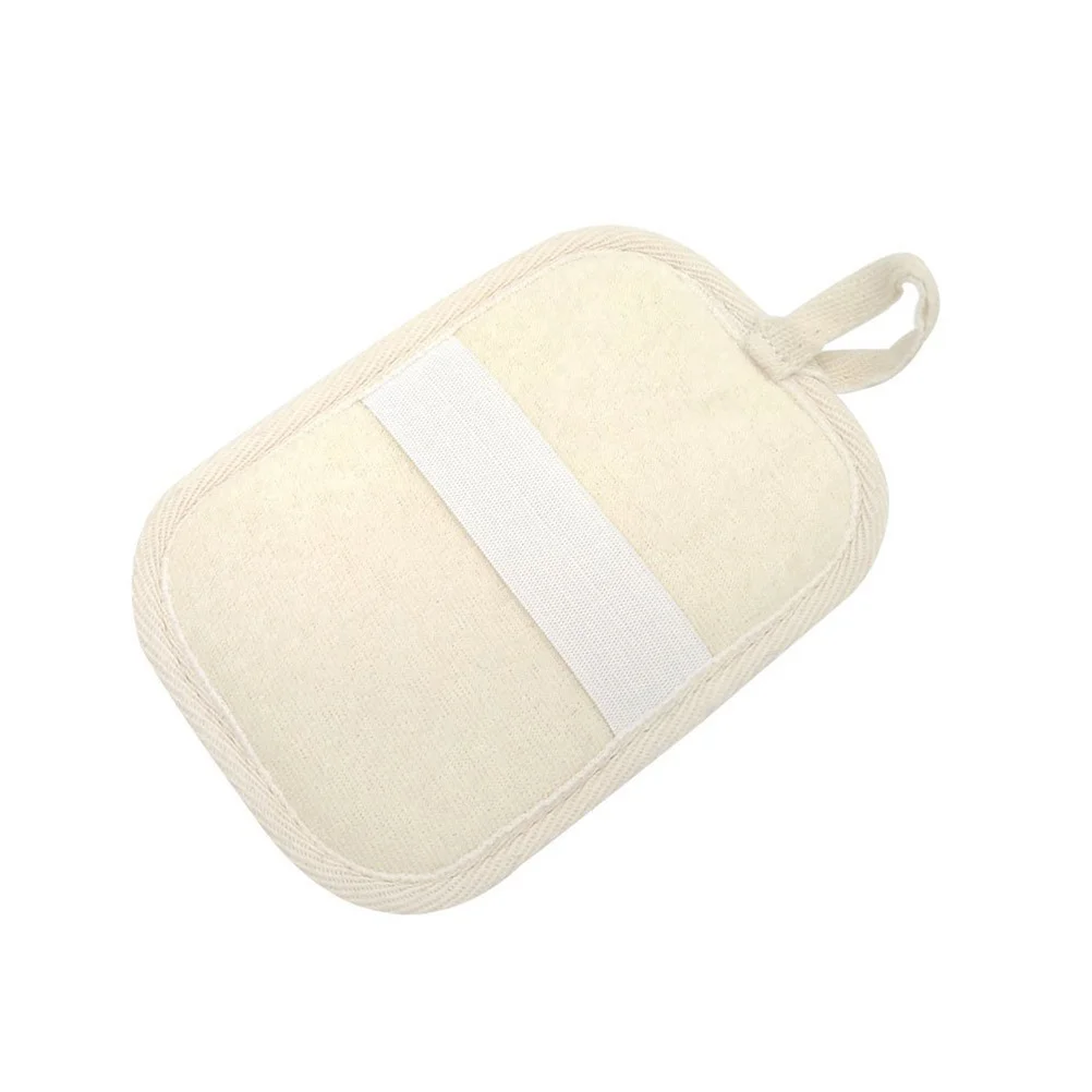 وسادات إسفنجية لتقشير اللوف مع حزام يد مرن من القماش لدعم البشرة الناعمة والجسم #1