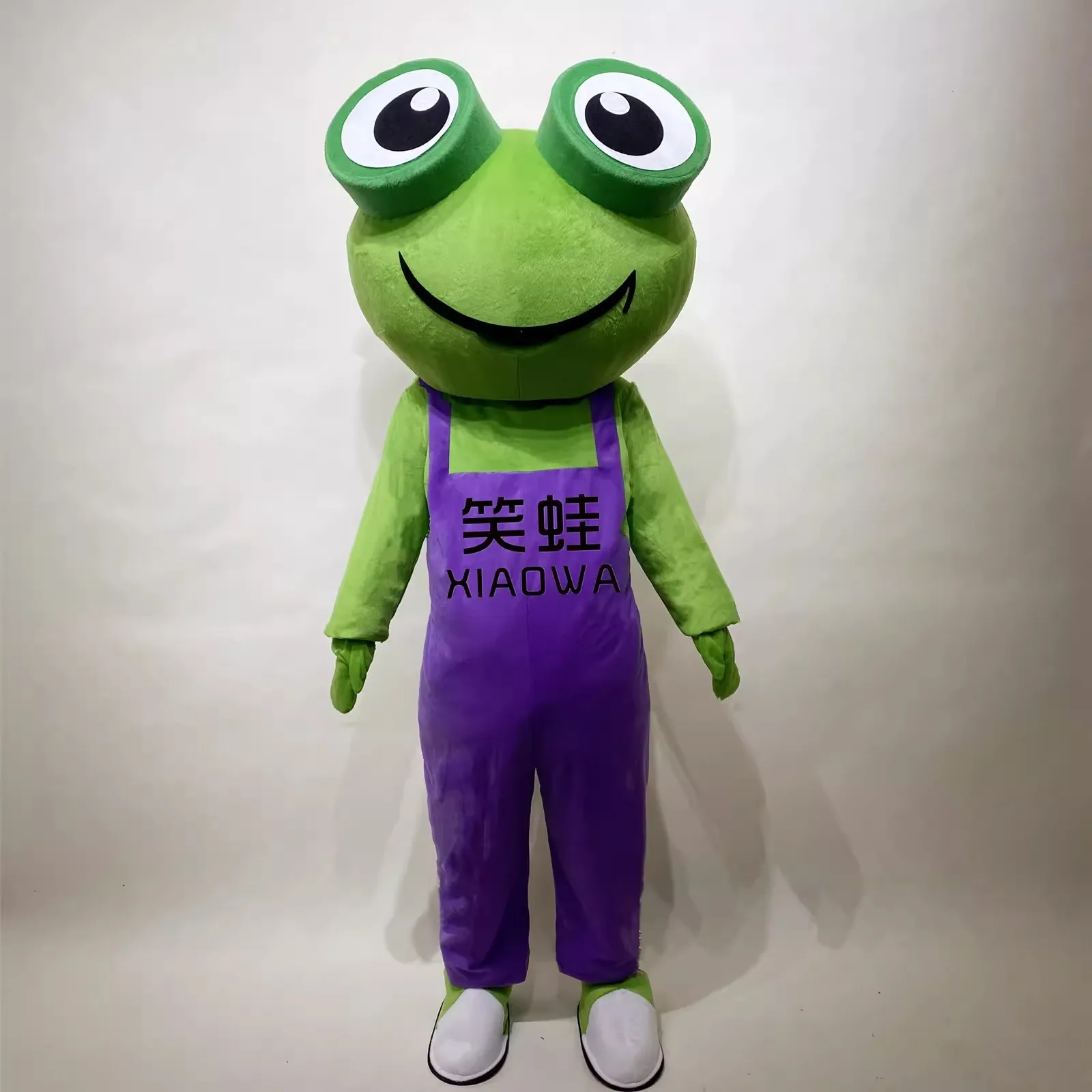 Costume de mascotte de grenouille pour adultes, bar amusant, marche, cosplay, bullfrog, dessin animé, ensemble de beurre, coiffure, carnaval amusant, décorations de taille