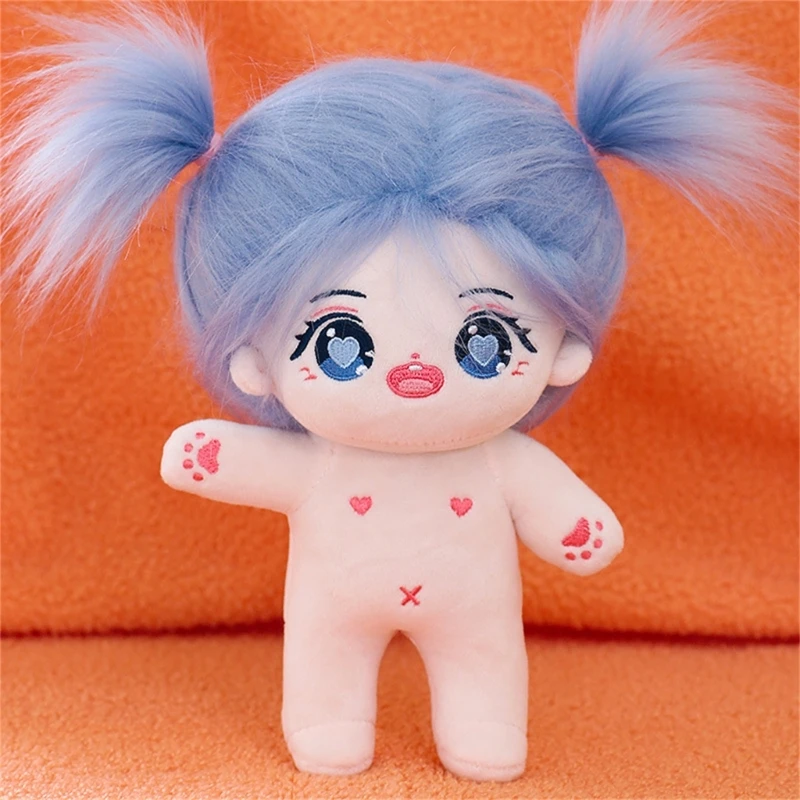 Muñeca peluche con forma niña linda, juego disfraces para niños, muñeca peluche para jugar a niños pequeños