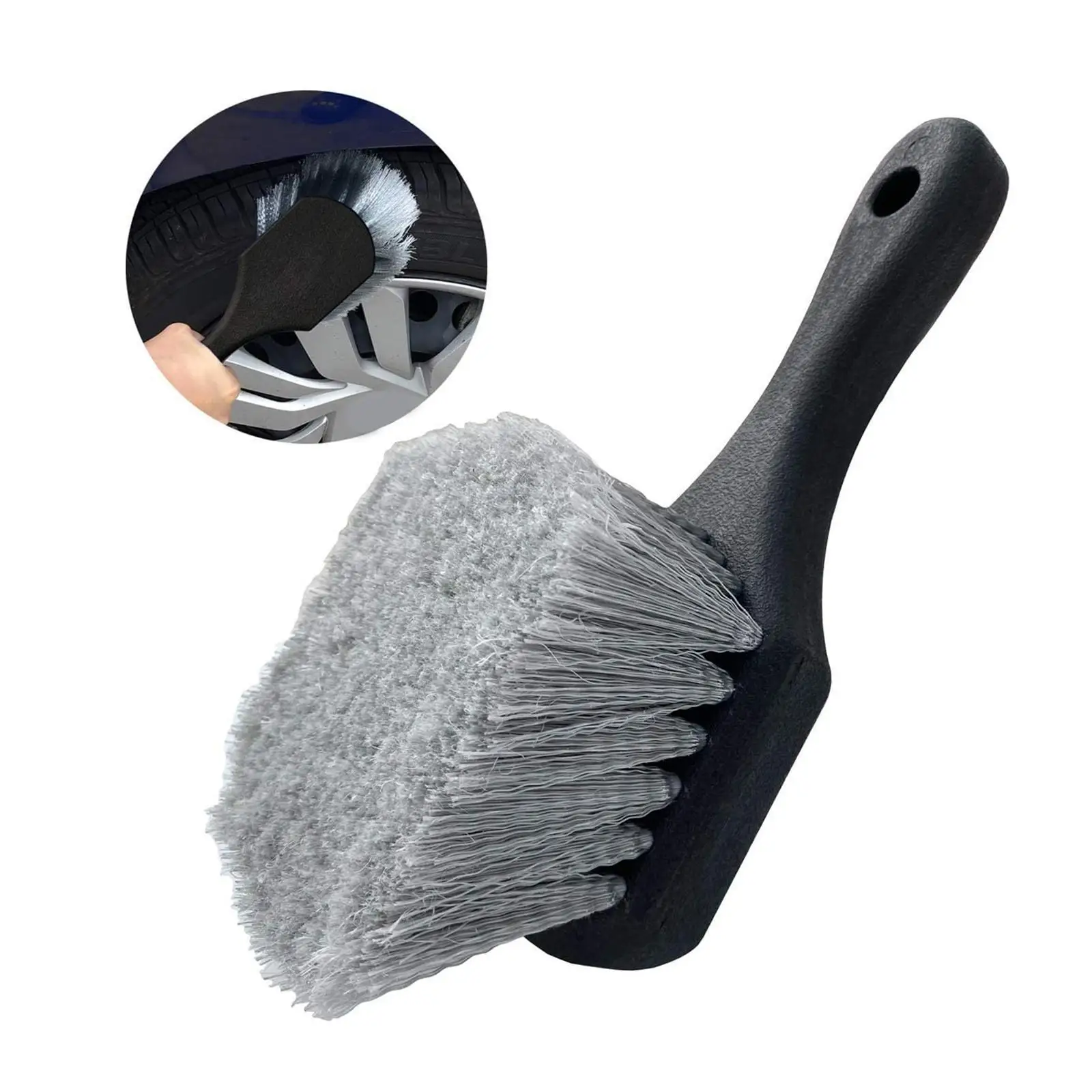 Brosse de Lavage Robuste pour Jante de Voiture, Pneus, Roues, SUV