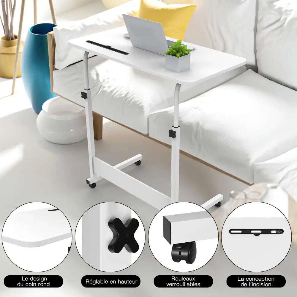 Soporte multifuncional para Notebook, mesa de ordenador, cama, escritorio móvil ajustable, plegable, mesa de estudio, sofá, mesita de noche, HWC