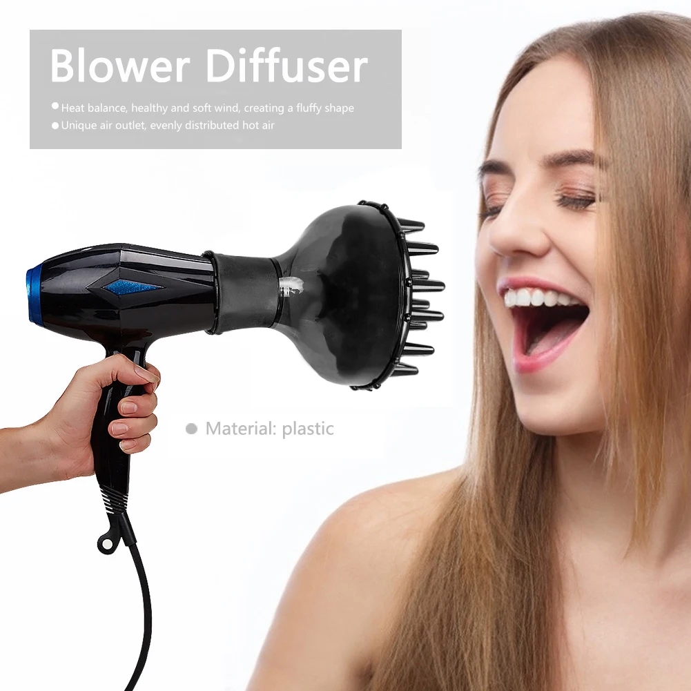 Difusor de pelo Universal con forma de embudo, boquilla difusora para secador de pelo, difusor para cabello rizado y Ondulado Natural