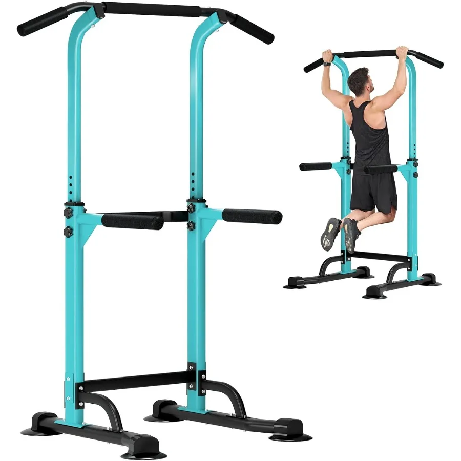 Power Tower Pull Up Dip Station Multifunktions-Fitnessgeräte für Krafttraining, höhenverstellbarer Dip-Ständer für das Heim-Fitnessstudio