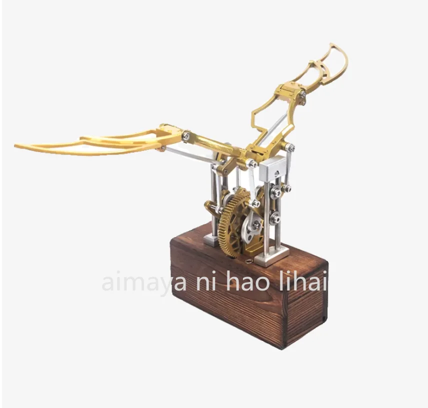 Creative Flapping Wings Machinery Tabletop Ornament: Dynamic Wings Assembly Model, High-end Annual Meeting Gift