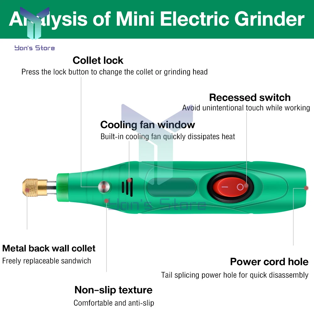 27/137 in 1 Electric Drill Grinder Engraver Pen Grinder Mini Adjustment Power Tools Grinding Machine Accessories 100-240V 13W