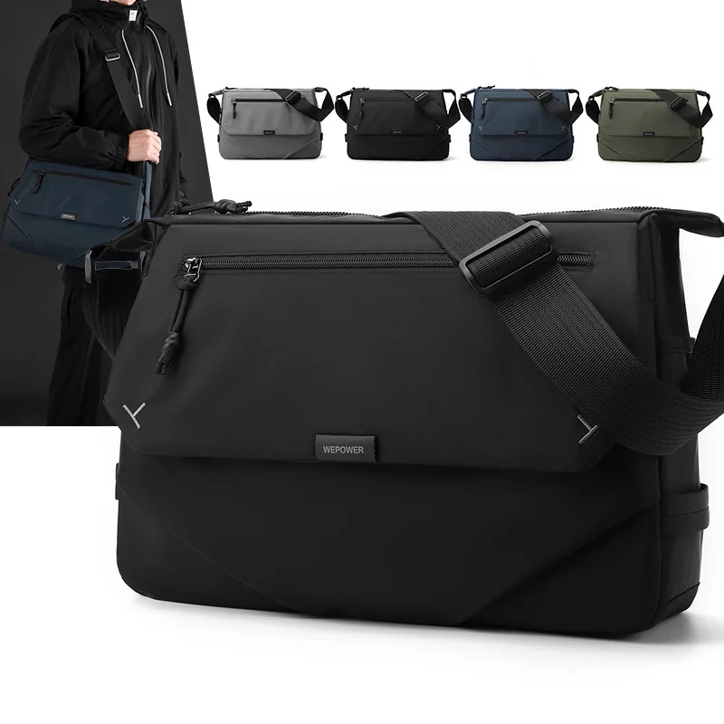 

Waterproof and dirty-resistant casual messenger bag men's business cross body large capacity light travel shoulder bag