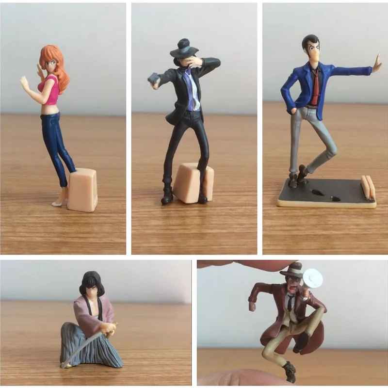 Rupans Sanseis Action Figures Cartoon Peripheral Model Toy Collection Desktop Ornaments