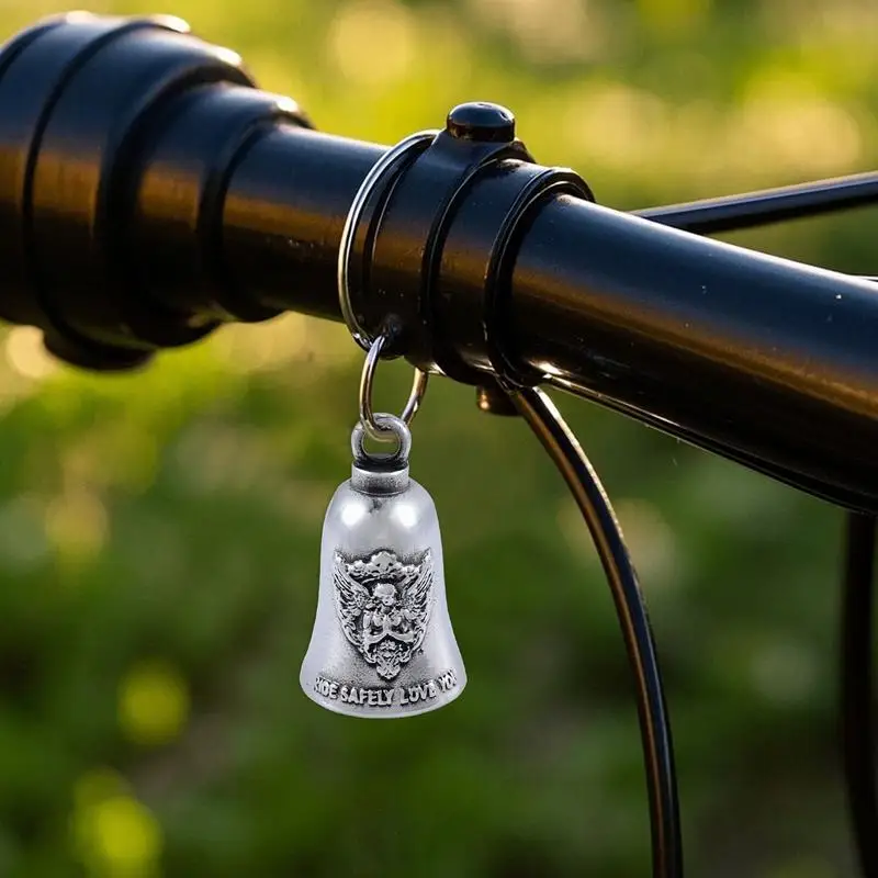 

Motorcycle Guardians Bell Luck Angel Cycling Bell Chains Motorcycles Riding Punk Cross Pendant For Adults Kids Protection