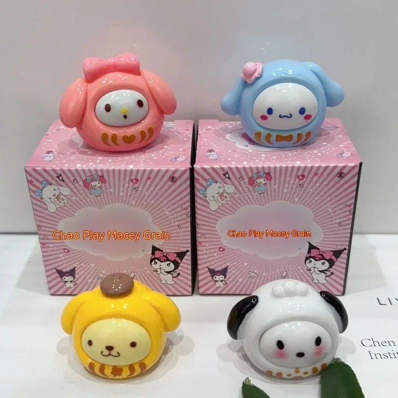 Sanrio กล่องปริศนาสำหรับเด็ก, ตุ๊กตาของเล่นตุ๊กตาตัวการ์ตูนสำหรับตกแต่งบ้านสำหรับแฟนๆของขวัญเซอร์ไพรส์ปีใหม่