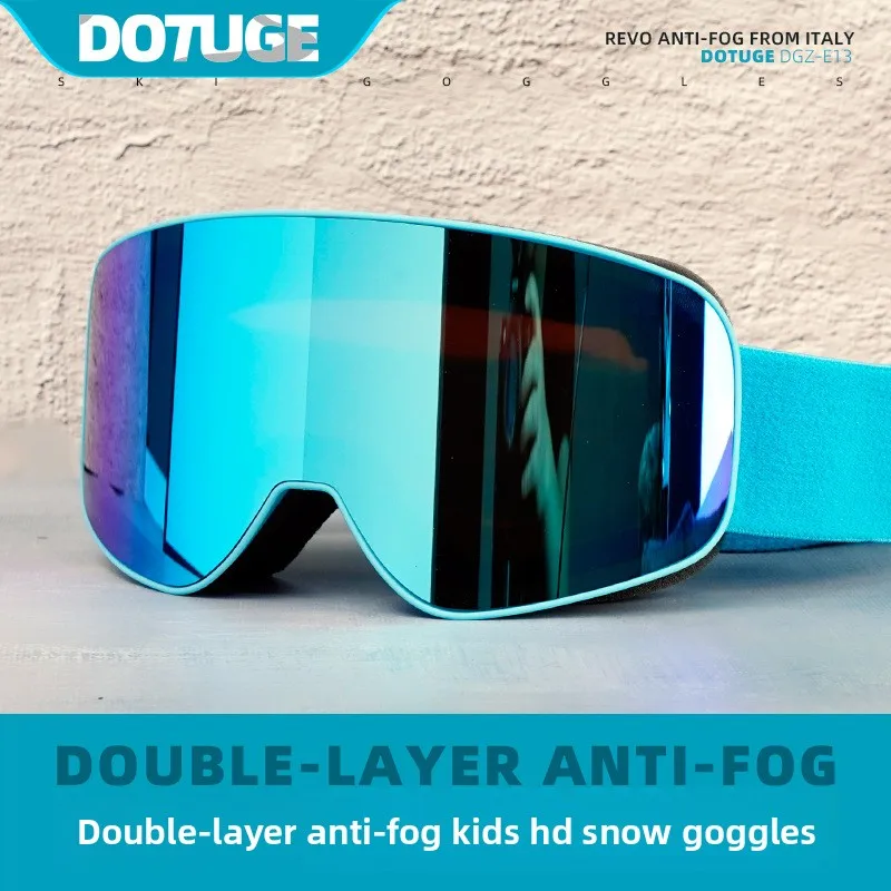 

DOTUGE ​​Kids Youth Ski Goggles Double Layer Anti Fog Snow Goggles for Children Compatible Winter Sports Protective ​​