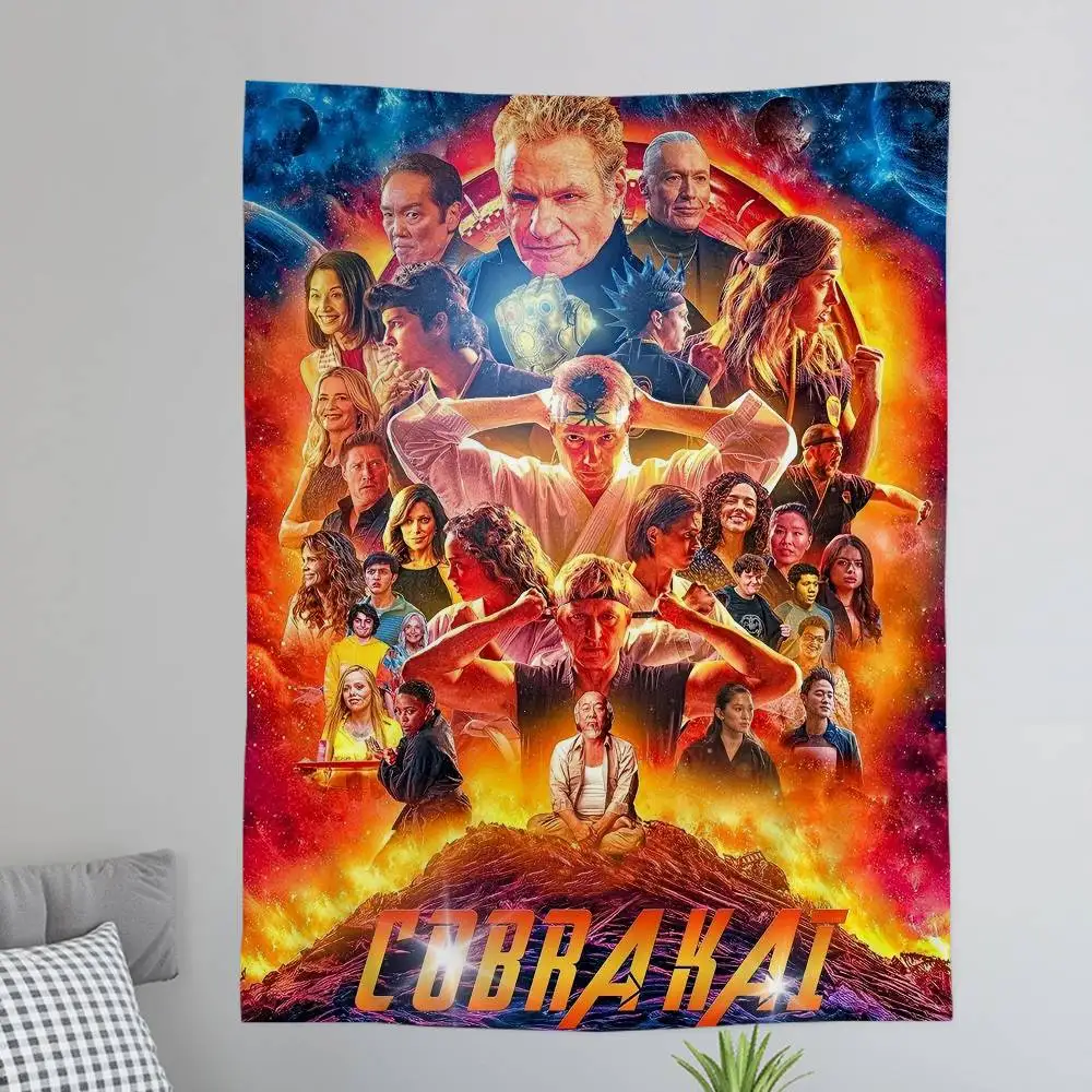 Classic Comedy Movie C-Cobra K-Kai Cartoon Tapestry Art Science Fiction Room Home Decor Wall Hanging Home Decor