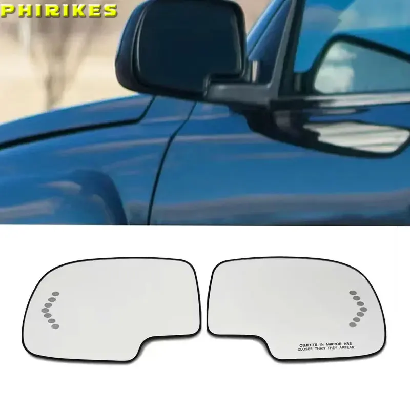 

Левая и правая сторона двери с подогревом, зеркало заднего вида, стеклянная пластина для Chevy Chevrolet Avalanche Silverado Suburban Tahoe 1500 3500