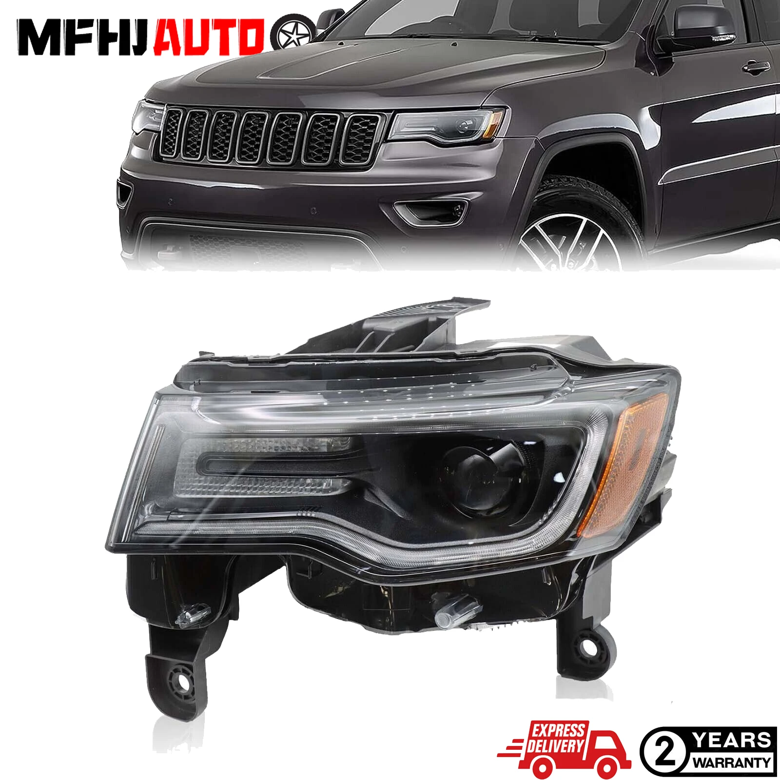 

Для 2016-2021 Jeep Grand Cherokee HID фары черного цвета с правой стороны пассажира RH