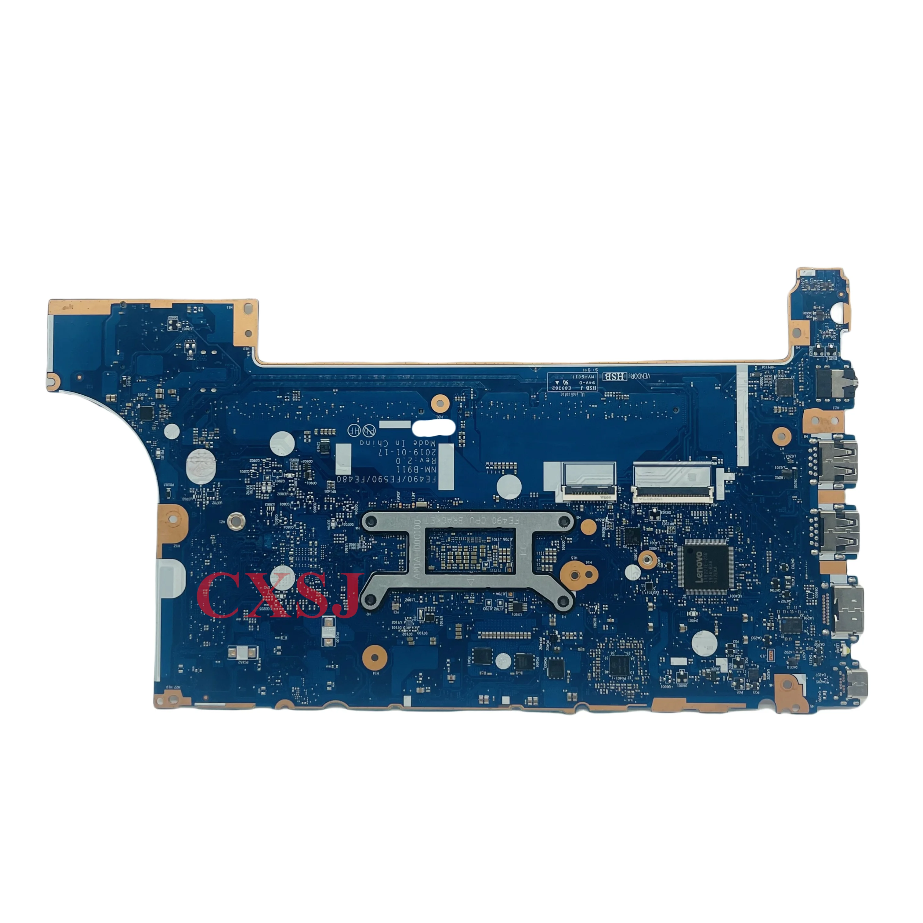 Imagem -02 - Placa-mãe Portátil para Lenovo Thinkpad Nm-b911 E490 E590 I38145u I59265u I7-8565u Cpu Uma Ddr4 02dl807 5b20v81840 Cpu