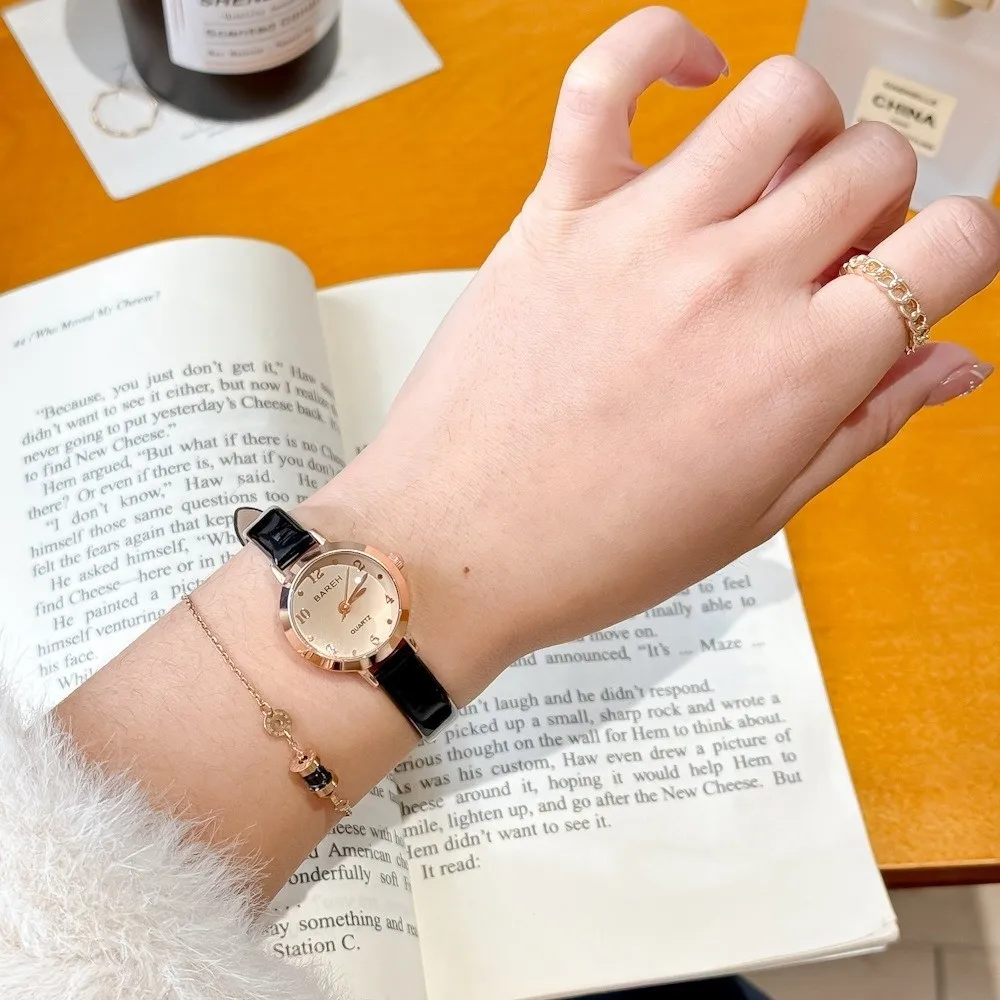 Fashion Leather Strap Watches for Women Water Resistant Precise Wrist Watches Elegant Circular Bracelet Watch Female Gifts