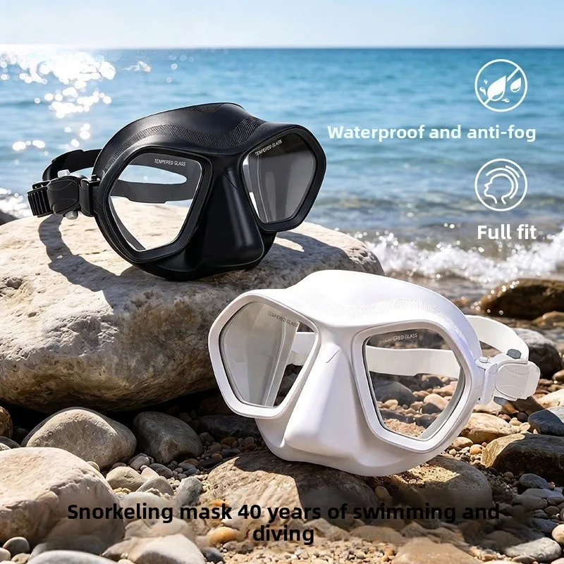 2026 Low‑volume Freediving Mask HD Tempered Glass Diving Goggle for Snorkeling Scuba Diving