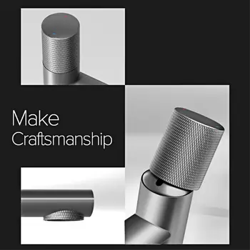 Mosazná černá koupelnová umyvadlová baterie s diamantovým ovládáním, design s jednou rukojetí, luxusní hotelová studená a teplá voda s dvojitým ovládáním, umyvadlová baterie s vysokým a nízkým výkonem 10 nejlepší prodej sanitární keramika s kohoutkem - №10