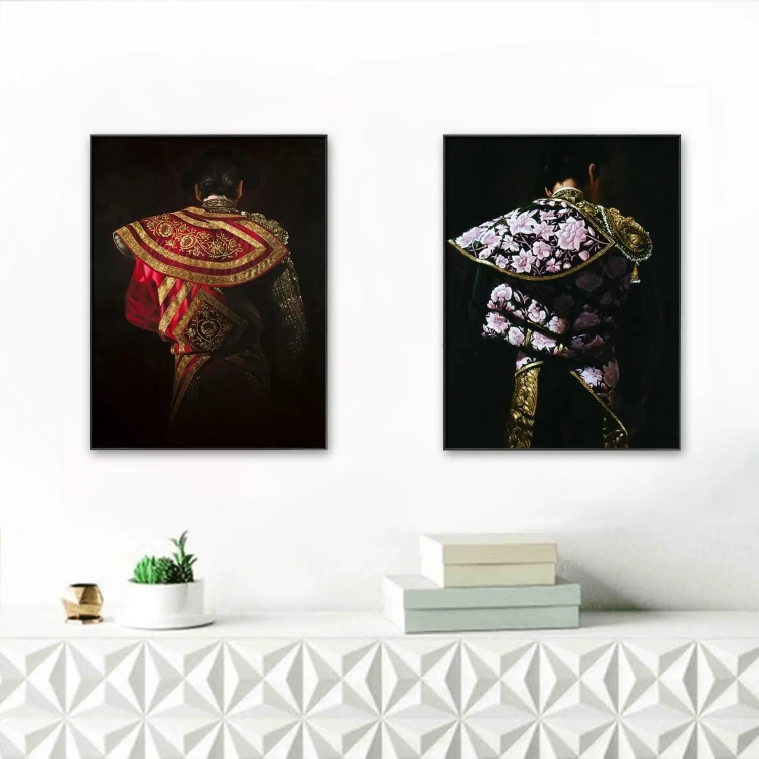 The back view of the bullfighter 5D DIY Diamond Painting Restaurant Bar Wall DIY Diamond Embroidery Home Decor Spanish style