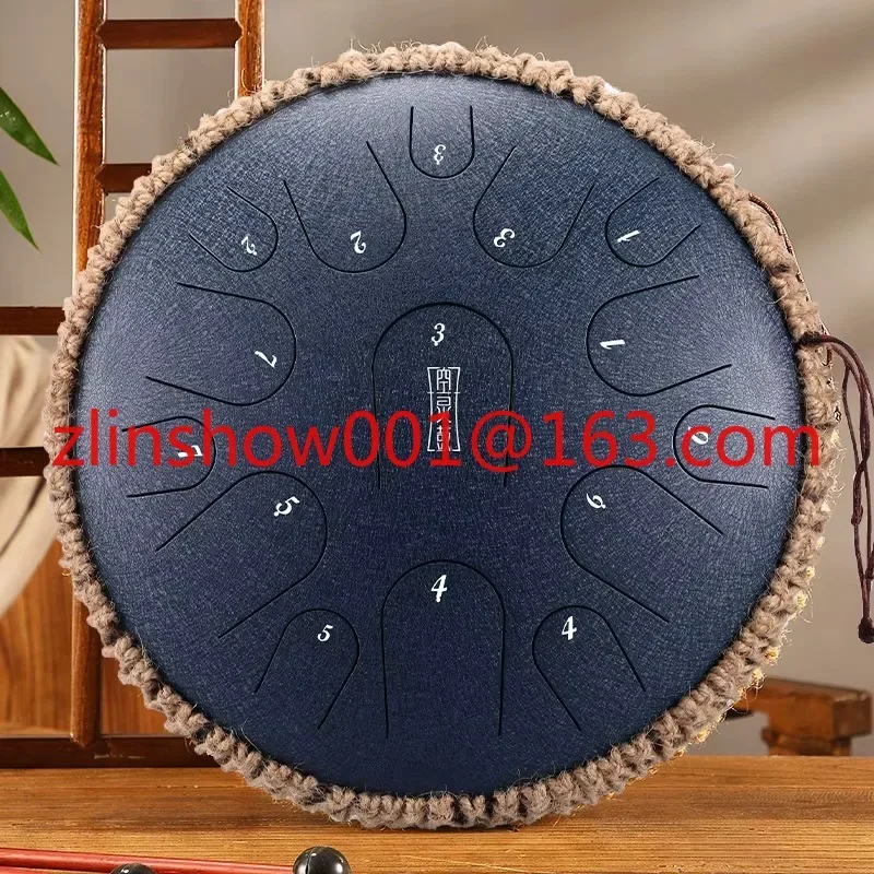 Handmade hand pot, steel tongue drum, percussion instrument with 14 '' and 15 notes