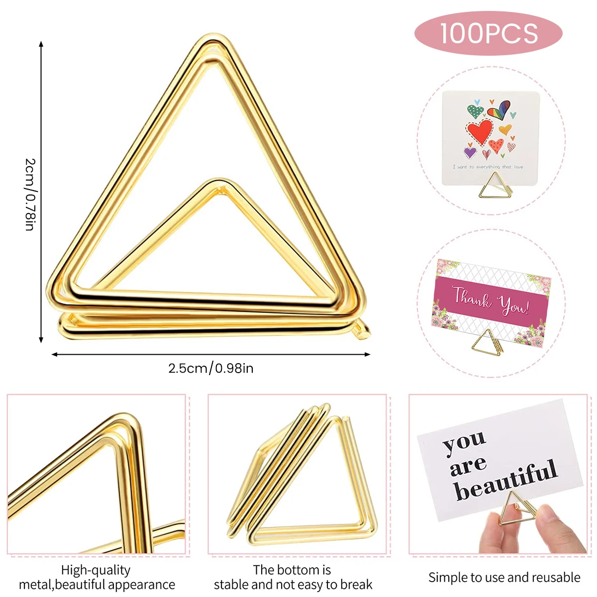 100 قطعة حامل بطاقة الجدول مثل - مراجعة Table Number Gold وسعره