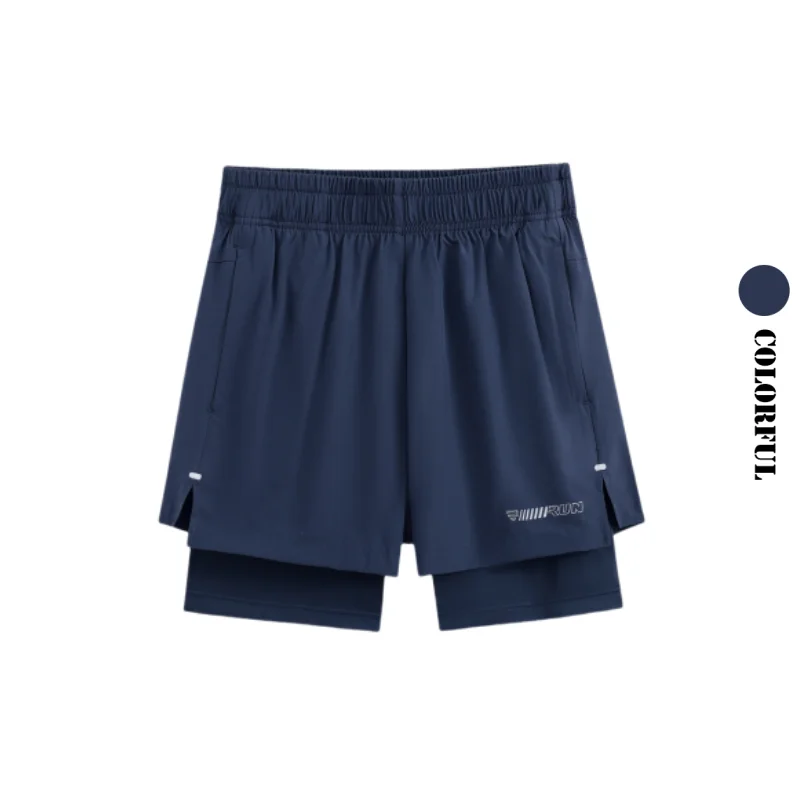 DRUR Women Running Shorts High Waist Quick Dry Gym Yoga 2 in 1 Athletic Shorts With Pocket Summer Workout Short Sportswear New image 3