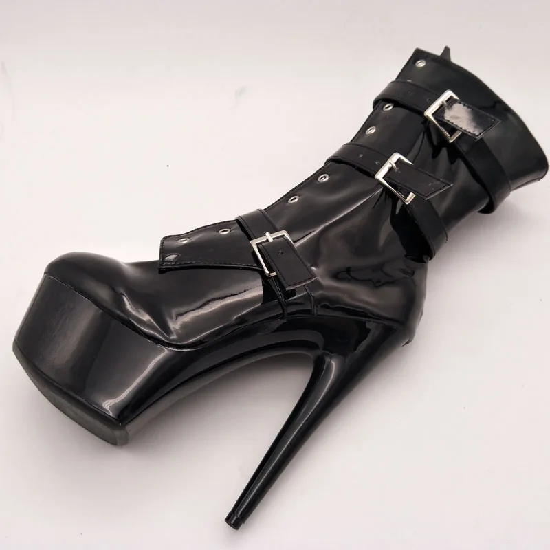 Laijianjinxia neue 15cm/6inches pu obere sexy exotische High Heel Plattform Party Frauen Stiefel Pole Dance Schuhe c040