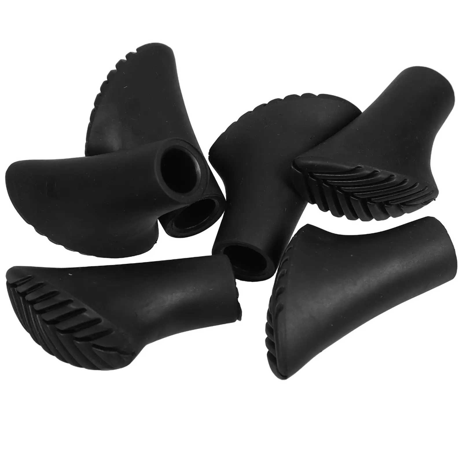 

6Pcs Trekking Pole Rubber Tips Universal Hiking Stick Replacement Covers Anti-Slip Walking Cane Accessories Outdoor Hiking Pole
