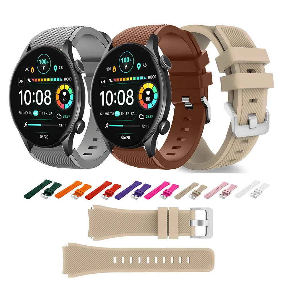 

Силиконовый ремешок для Haylou Solar LS05 Haylou RT LS05S RS3 LS04 RT2 LS10 GST LS09B RS4 LS12 xiaomi watch color2 sport S3 S2 S1 pro