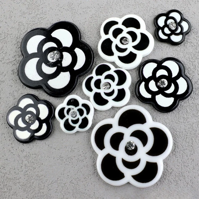 Korean Rose Camellia Flowers Diy Graffiti Patch Shoes and Hats Diy Hair Edge Clip Material Diy Mobile Phone Cover Accessories