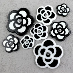 Korean Rose Camellia Flowers Diy Graffiti Patch Shoes and Hats Diy Hair Edge Clip Material Diy Mobile Phone Cover Accessories