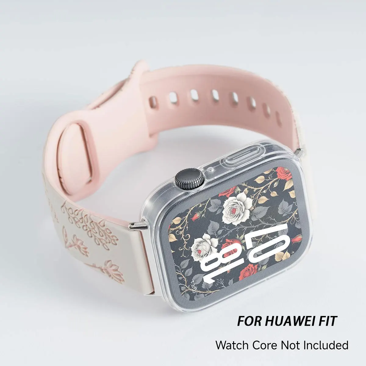 Strap+Case For Huawei Watch Fit 4 / 4 Pro Protector TPU Case Sport Flower Strap for Huawei Fit 4 4pro 3  band