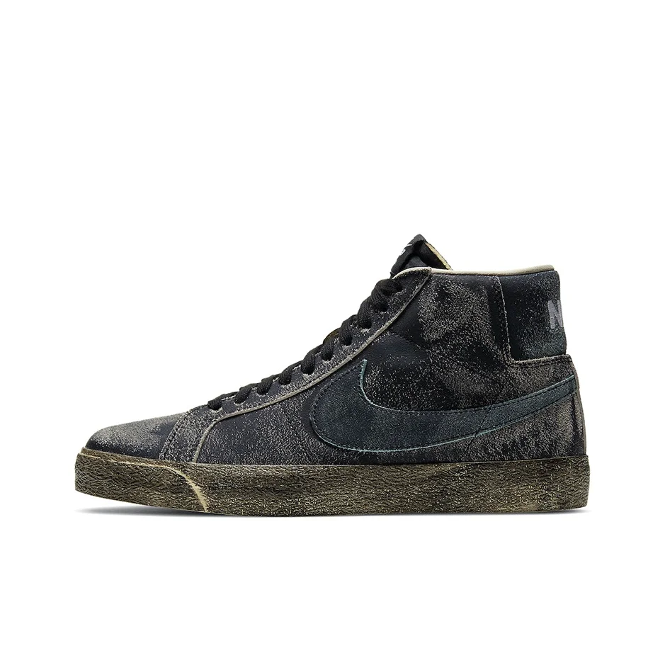 Nike Blazer Faded Black Mid top Skateboard Shoes Unisex Washed Black DA1839-001