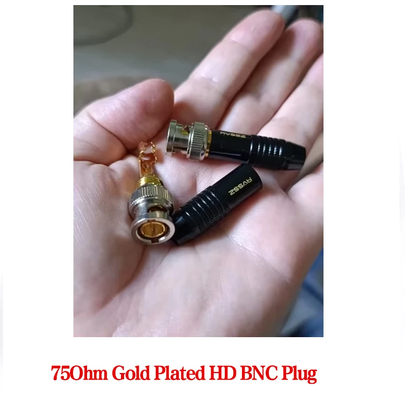 

HD-SDI Digital HD BNC Connector 75 Ohm Q9 Solder Plug for 2K Video Camera