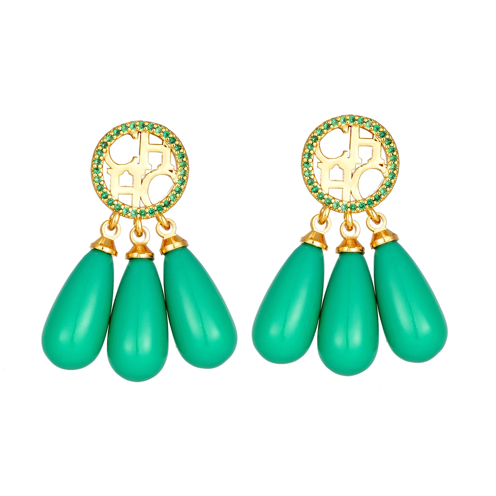 CHHC 2026 أقراط اللؤلؤ الملكي الفرنسي ، أقراط متدلية على شكل قطرة باروكية للنساء ، هدايا مجوهرات أذن كريستال الزركون عتيقة #5