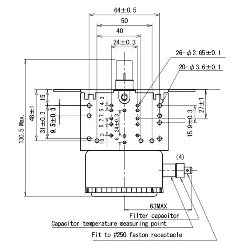 New 2M248H Air-Cooled Magnetron 1000W 2M248 For Toshiba Microwave Oven Industrial Replacement Parts