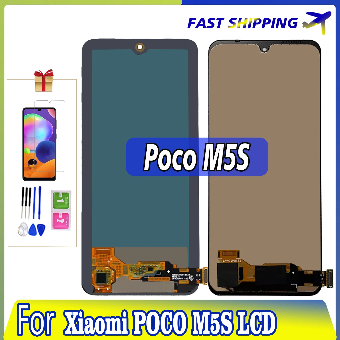 

6.43'' AMOLED For Xiaomi Poco M5s Lcd 2207117BPG Display Touch Screen Replacement For POCOM5s Lcd Panel Digitizer Assembly Test