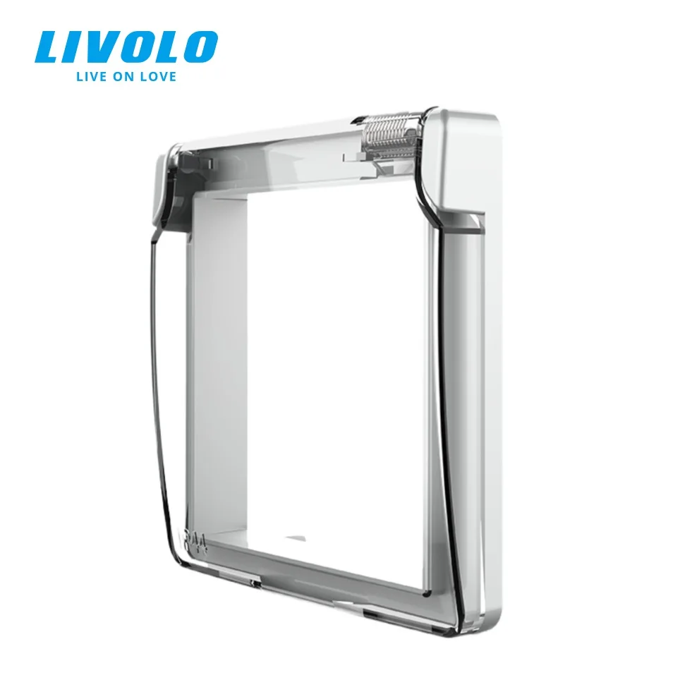 Livolo Socket Protective Waterproof Cover,Plastic Decorative for Socket,Sleek Outlet,Protector Power Outlet Transparent Plug Box