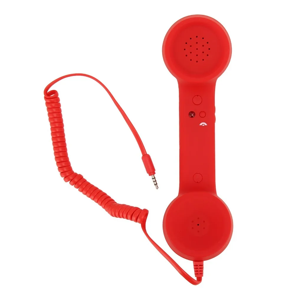 Adjustable Tone Retro Telephone Receiver Wired Connection Radiation Proof Handset Wired Cellphone Handset Mobile Communication
