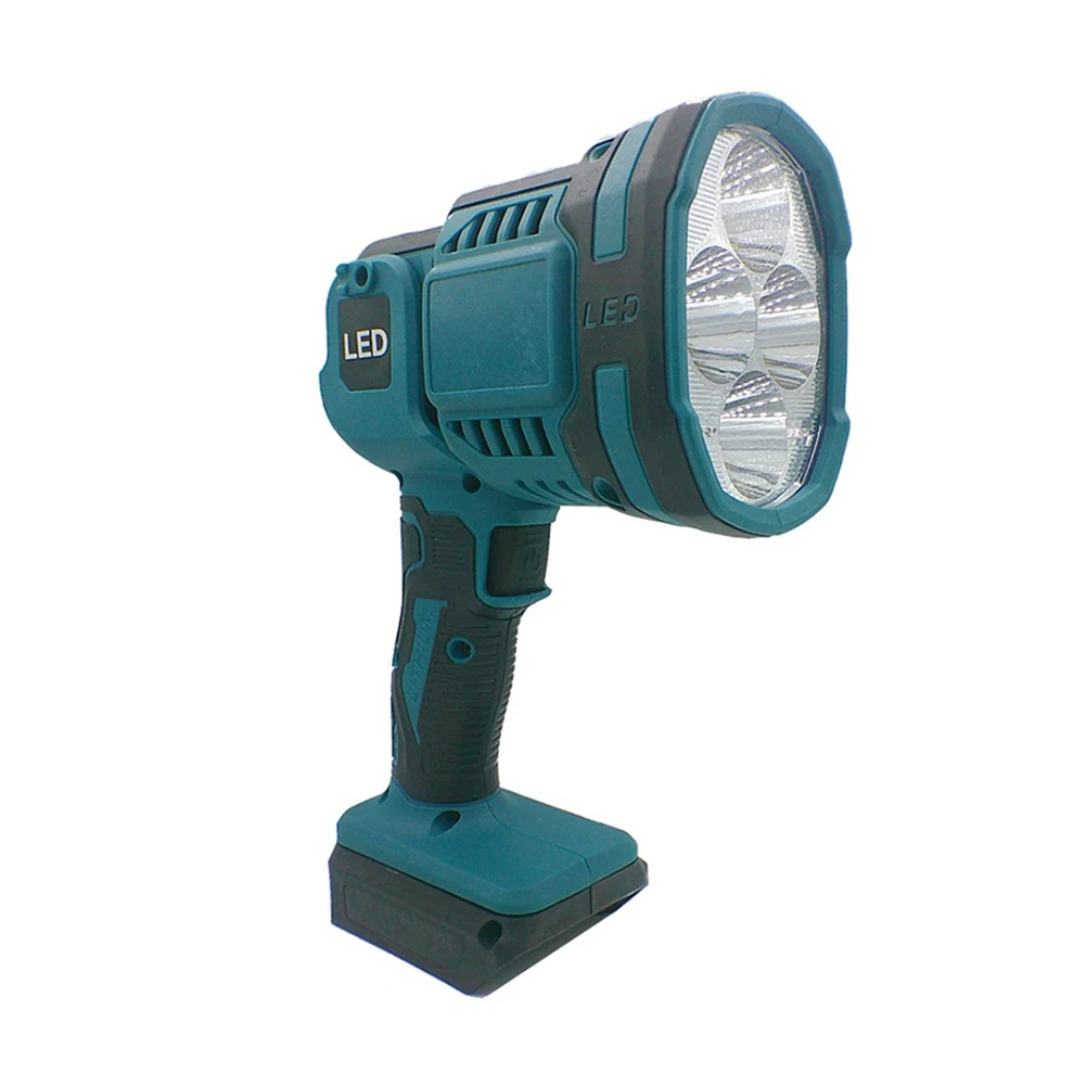 1pc 16W Cordless LED Flashlight 90-180 Degree Adjustable Head Work Light For 20V Battery Car Repaire Outdoor Camping Hiking