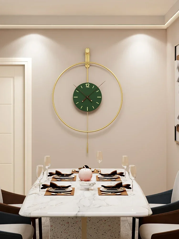 

Watch Wall Clock Living Room Creative Fashion Simple Modern 2023 New Atmosphere Watch Wall Hanging Network Red Clock