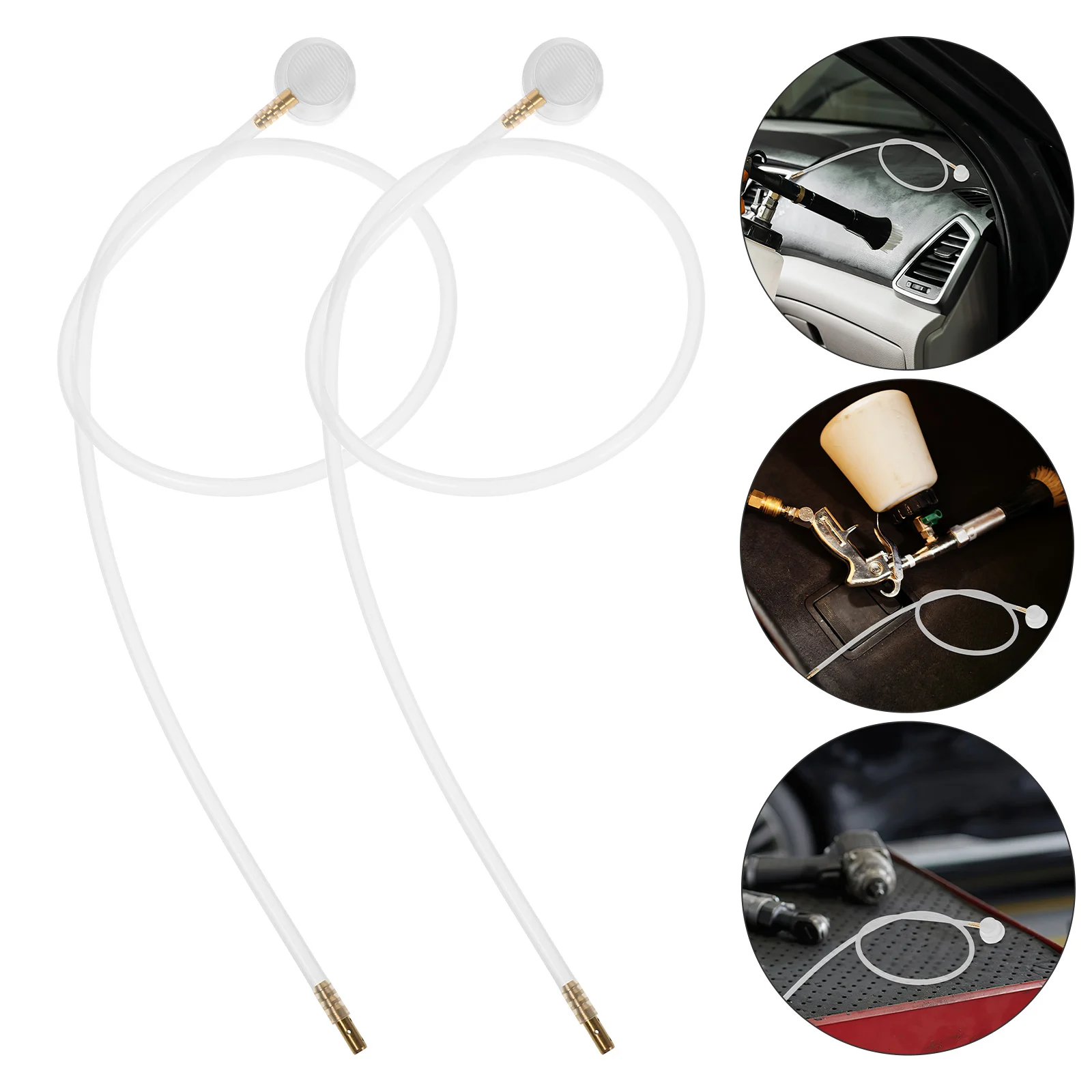 

4pcs Car Nozzle Extended Hose Flexible Sprayer Tip for Air Conditioning Maintenance with Aerosol Can