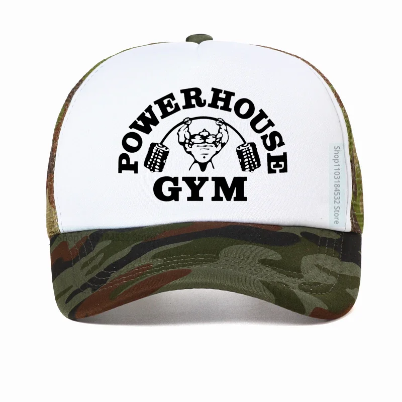 Classic Cotton Powerhouse Gym Baseball Cap for Women Men Adjustable Fitness Building Muscle Dad Hat Spartan men Fitness hats