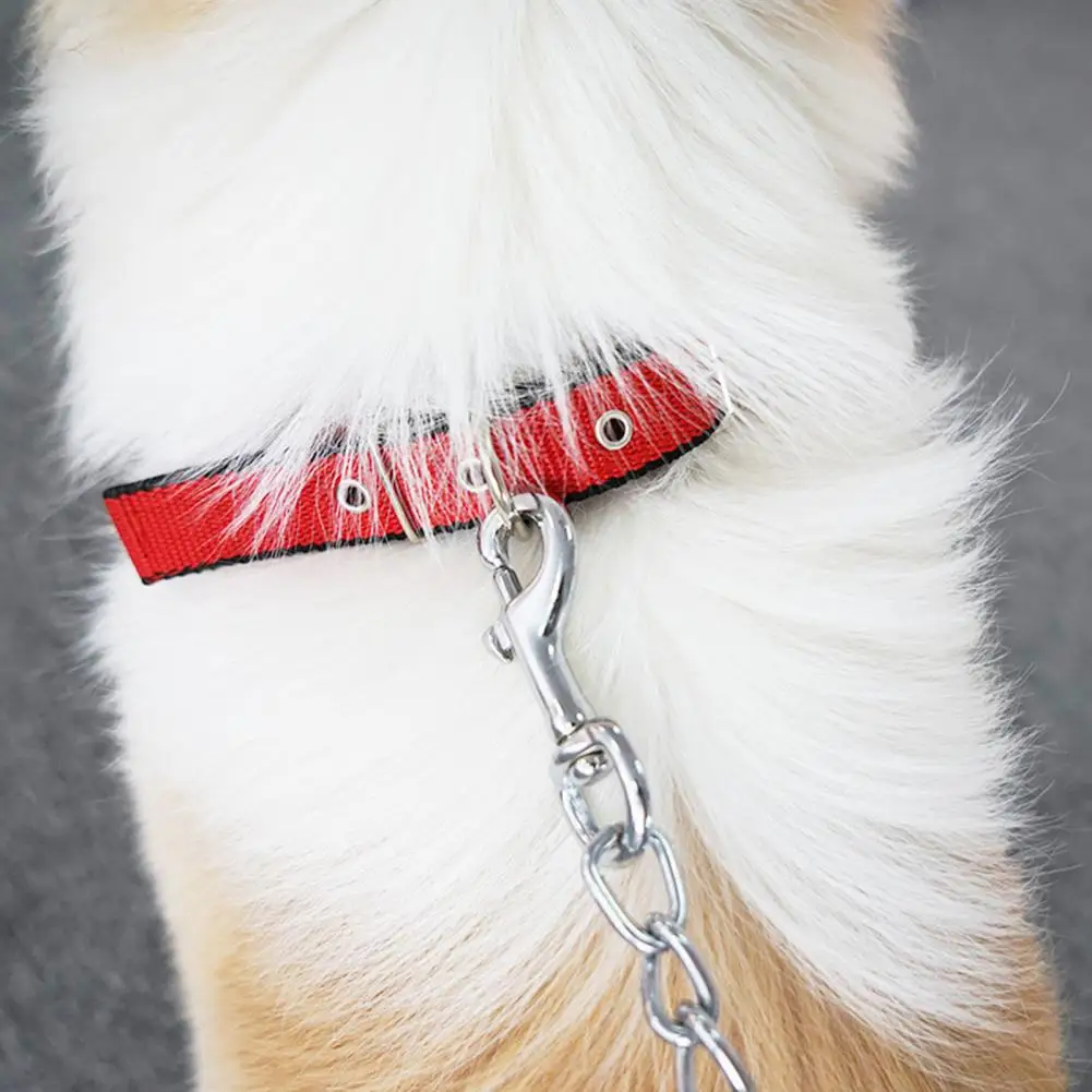 Pet Collar Adjustable Nylon Dog Neck Circle Neck Strap With Traction Ring Leashes Dog Collars Keji Pitbull Bulldog Pet Supplies