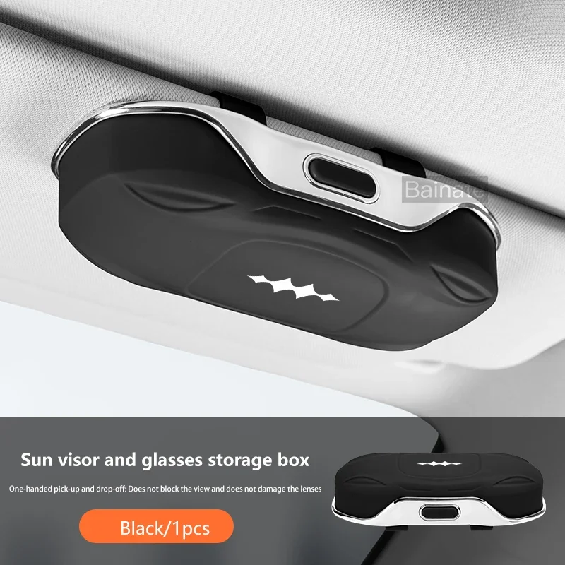 Car Visor Sunglasses Glasses Case Glasses Holder Clip Box For BYD Leopard 5 8 BAO 5 8 Titanium 3 2025 Car Interior Accessories