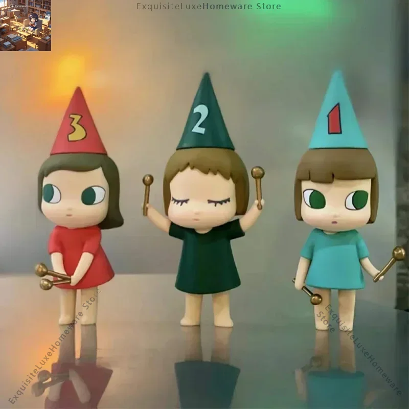 

Yoshitomo Nara Dream Girls Action Figure Toy Vinyl Doll Desktop Decorations Cartoon Small Drummer Decorative Model Birthday Gift
