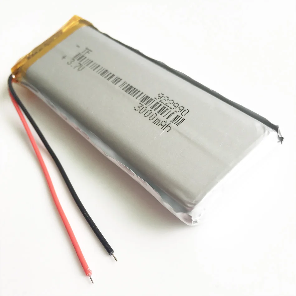 3.7V 3000mAh litowo polimerowa LiPo akumulator komórki 922990 dla MP3 GPS DVD Tablet PC tabela moc lampy bank Laptop MID