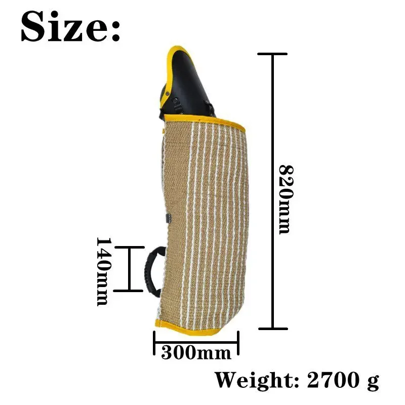 2 in 1 full arm protection reinforced left hand dog biting sleeve for working dog training toy