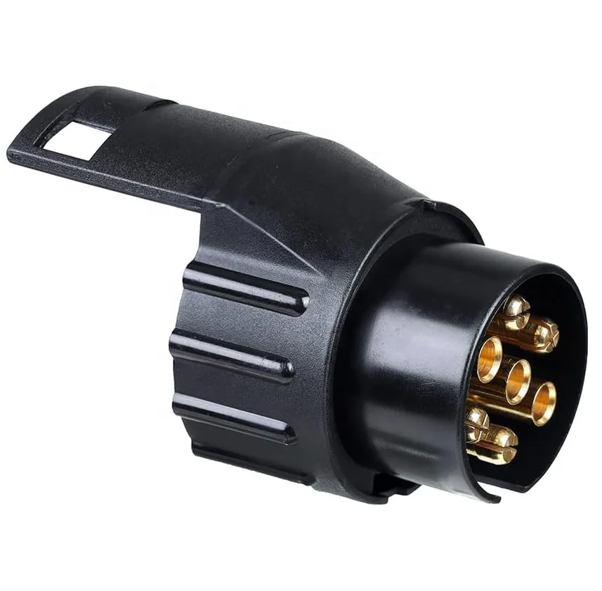 Waterproof 12V 7-Pin to 13-Pin Trailer Adapter European Standard for Truck Caravan