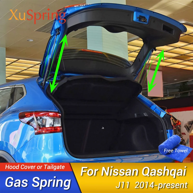 Tylna klapka bagażnika hydrauliczne wsparcie podnoszenia pręt Strut wiosna Shock bary dla Nissan Qashqai J11 2014 2015 2016 2017 2018 2019
